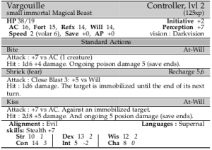 Final Vargouille monster