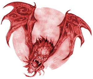 A kissing Vargouille.