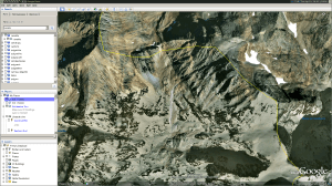 Google Earth view of Pica d'estats